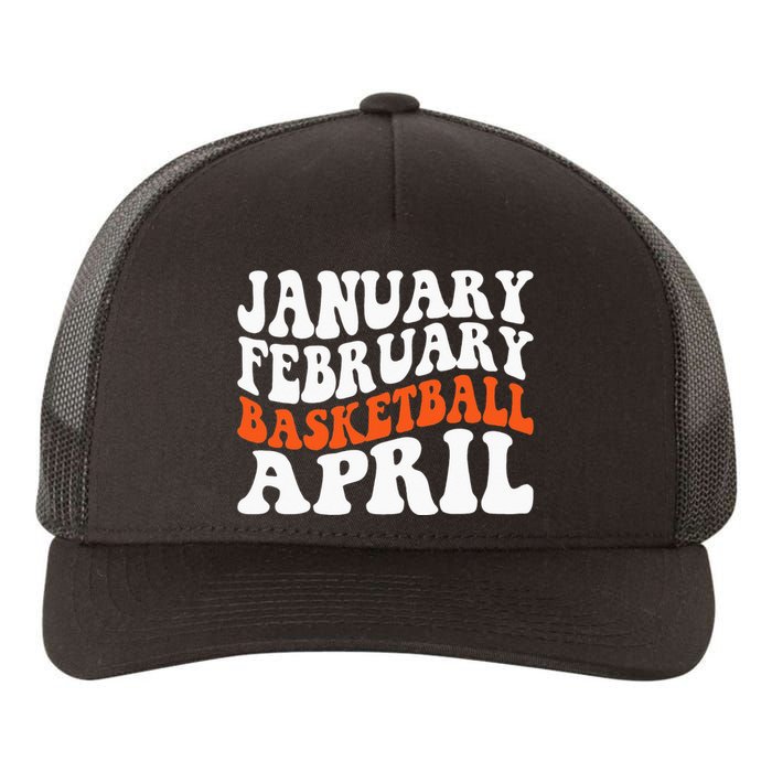 Creative January February Basketball April Basketball Gamer Yupoong Adult 5-Panel Trucker Hat