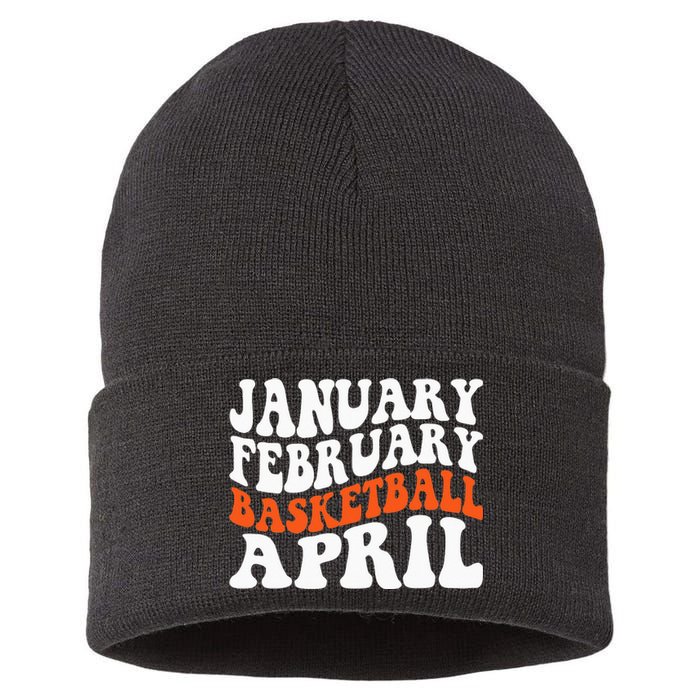 Creative January February Basketball April Basketball Gamer Sustainable Knit Beanie