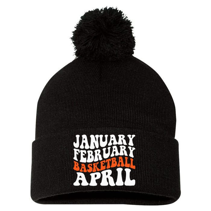 Creative January February Basketball April Basketball Gamer Pom Pom 12in Knit Beanie