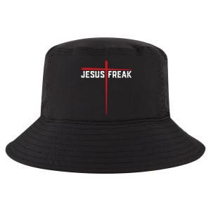 Christian Jesus Freak Red Cross Cool Comfort Performance Bucket Hat