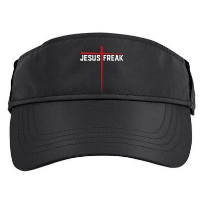 Christian Jesus Freak Red Cross Adult Drive Performance Visor