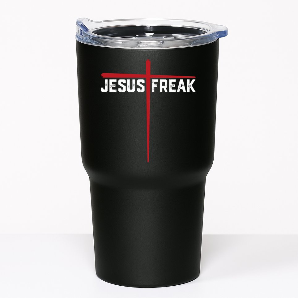 Christian Jesus Freak Red Cross Tumbler