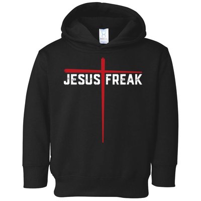Christian Jesus Freak Red Cross Toddler Hoodie