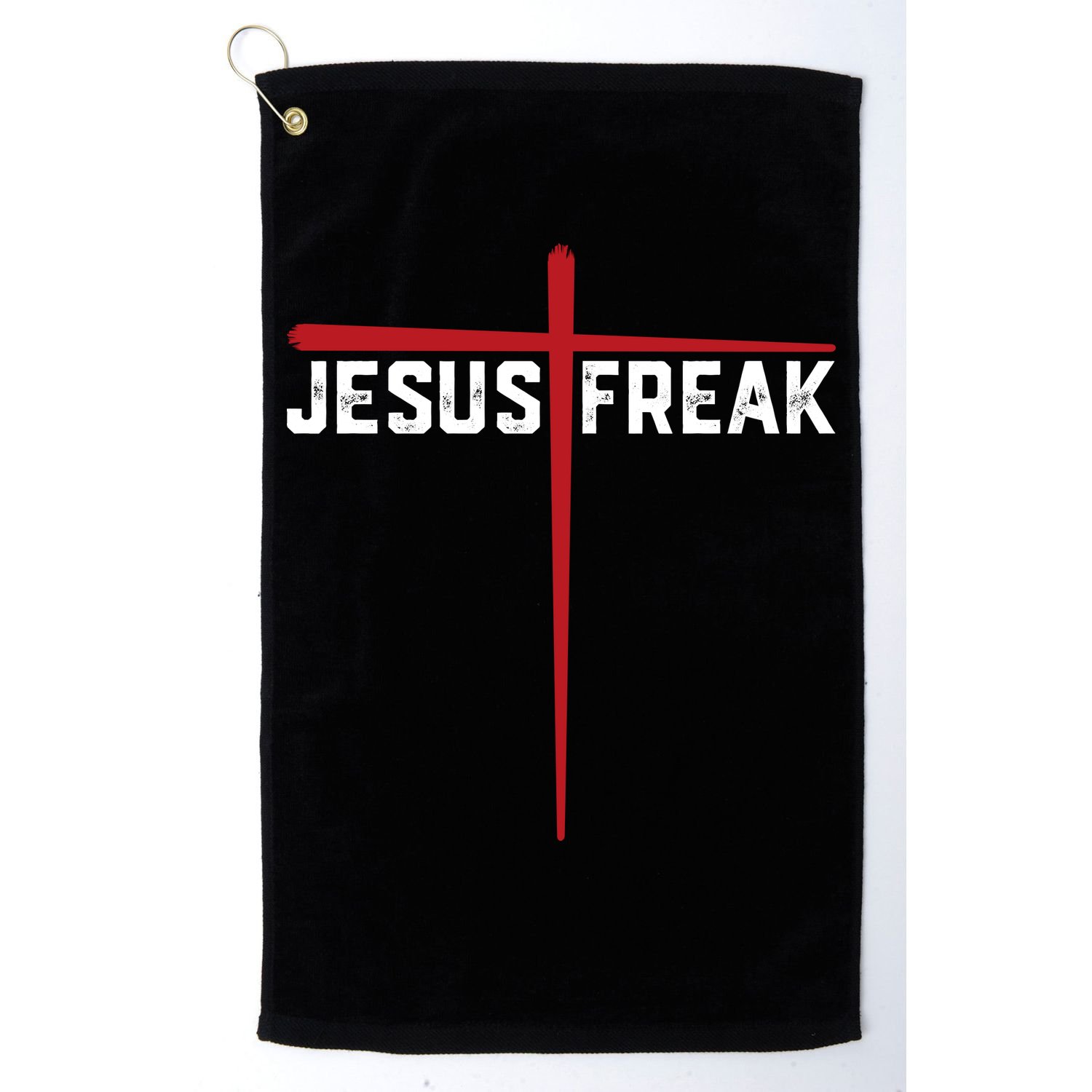 Christian Jesus Freak Red Cross Golf Towel