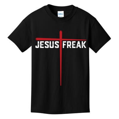Christian Jesus Freak Red Cross Kids T-Shirt