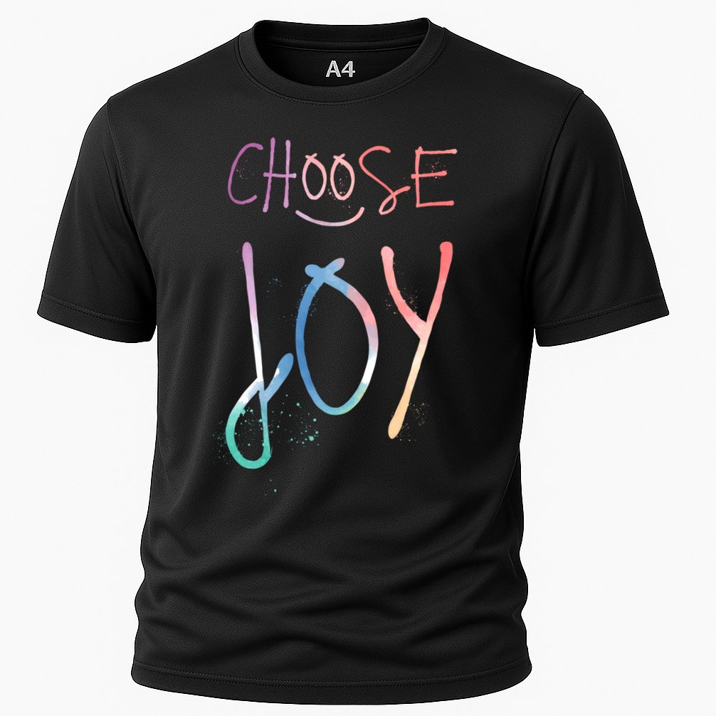 Choose Joy Gift Happy Motivational Gift Cooling Performance Crew T-Shirt
