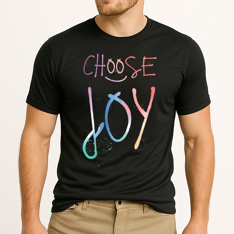 Choose Joy Gift Happy Motivational Gift Cooling Performance Crew T-Shirt