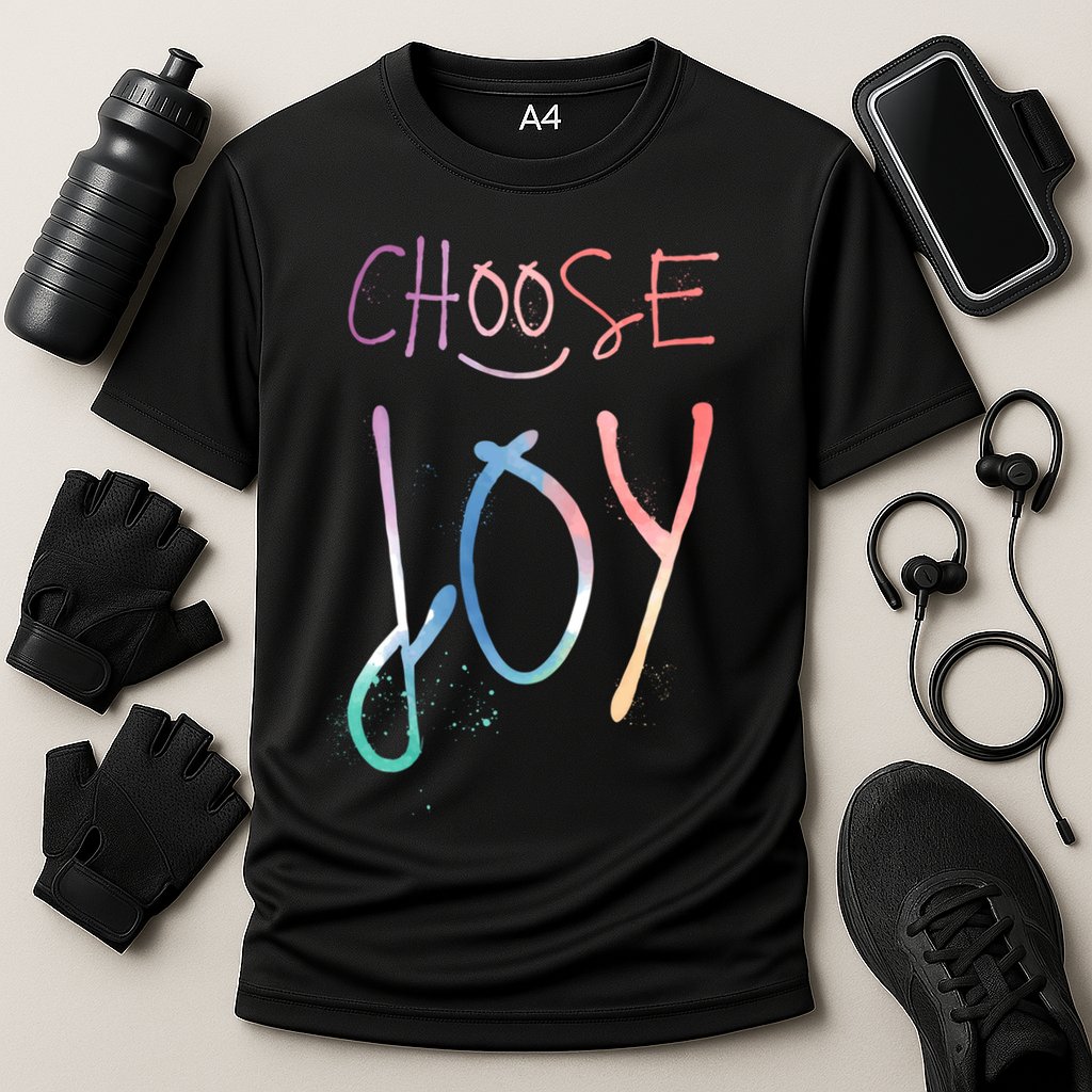 Choose Joy Gift Happy Motivational Gift Cooling Performance Crew T-Shirt