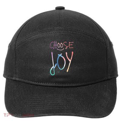 Choose Joy Gift Happy Motivational Gift 7-Panel Snapback Hat