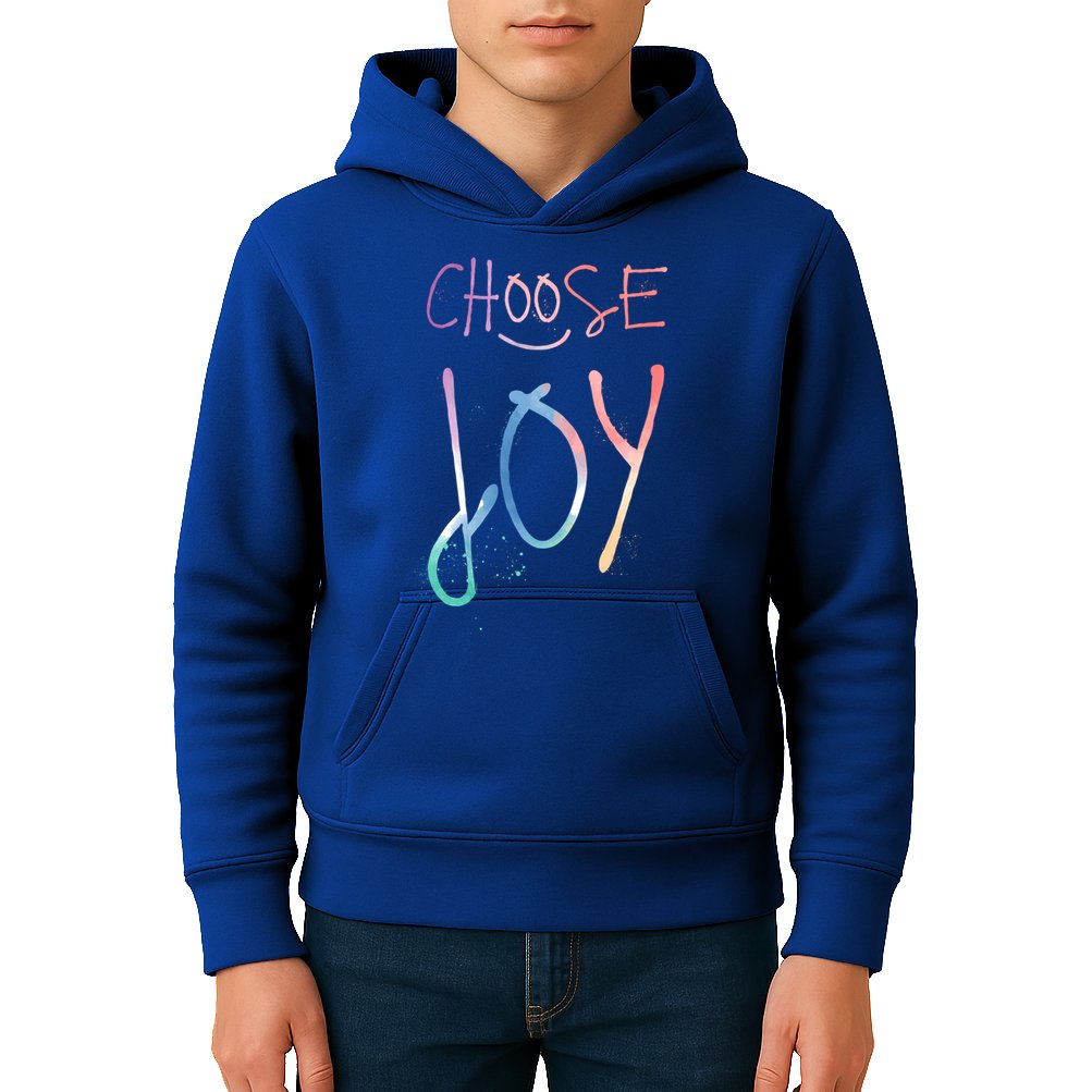 Choose Joy Gift Happy Motivational Gift Kids Hoodie