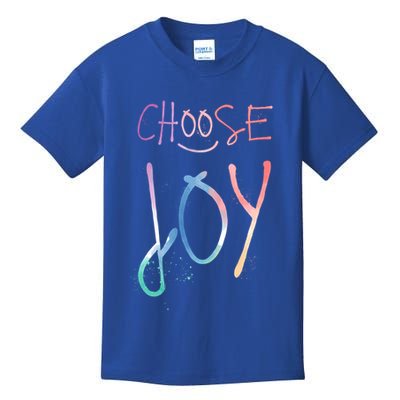 Choose Joy Gift Happy Motivational Gift Kids T-Shirt