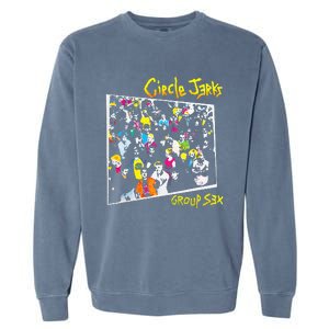 Circle Jerks Group Sex Garment-Dyed Sweatshirt