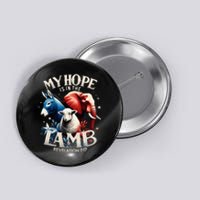 Christian Jesus God Elephant Donkey My Hope Is In The Lamb Button