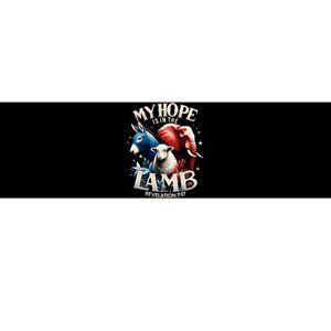 Christian Jesus God Elephant Donkey My Hope Is In The Lamb Bumper Sticker