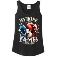 Christian Jesus God Elephant Donkey My Hope Is In The Lamb Ladies Essential Tank