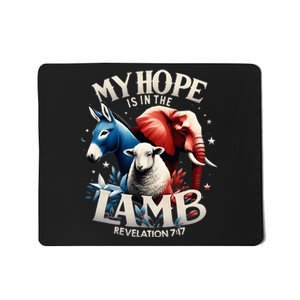 Christian Jesus God Elephant Donkey My Hope Is In The Lamb Mousepad