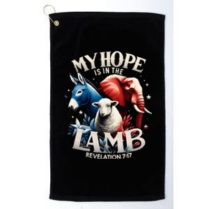 Christian Jesus God Elephant Donkey My Hope Is In The Lamb Platinum Collection Golf Towel