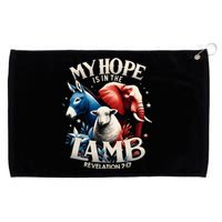 Christian Jesus God Elephant Donkey My Hope Is In The Lamb Grommeted Golf Towel