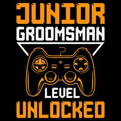 Cute Junior Groomsman Gaming Wedding Party Jr Gift T-Shirt