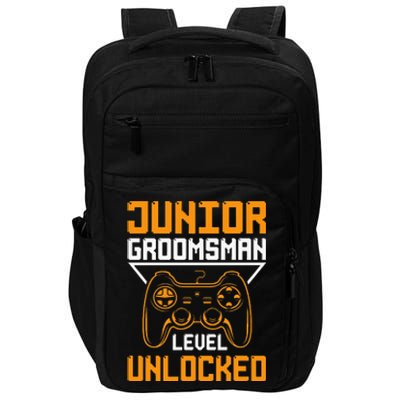 Cute Junior Groomsman Gaming Wedding Party Jr Gift Impact Tech Backpack