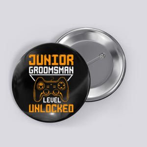 Cute Junior Groomsman Gaming Wedding Party Jr Gift Button