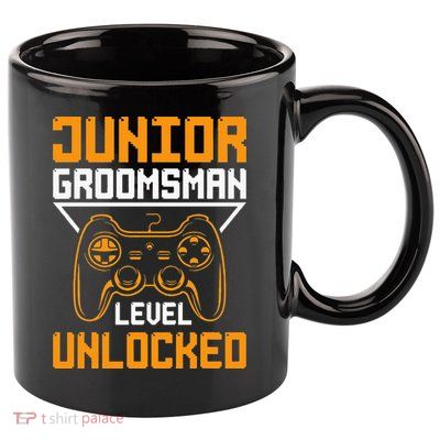 Cute Junior Groomsman Gaming Wedding Party Jr Gift 11oz C Handle Ceramic Mug