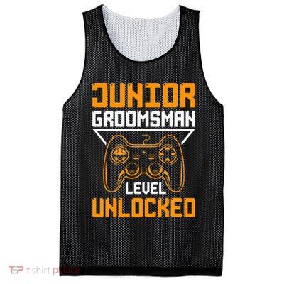 Cute Junior Groomsman Gaming Wedding Party Jr Gift Mesh Reversible Basketball Jersey Tank