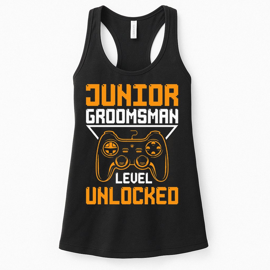 Cute Junior Groomsman Gaming Wedding Party Jr Gift Womens Tank Top