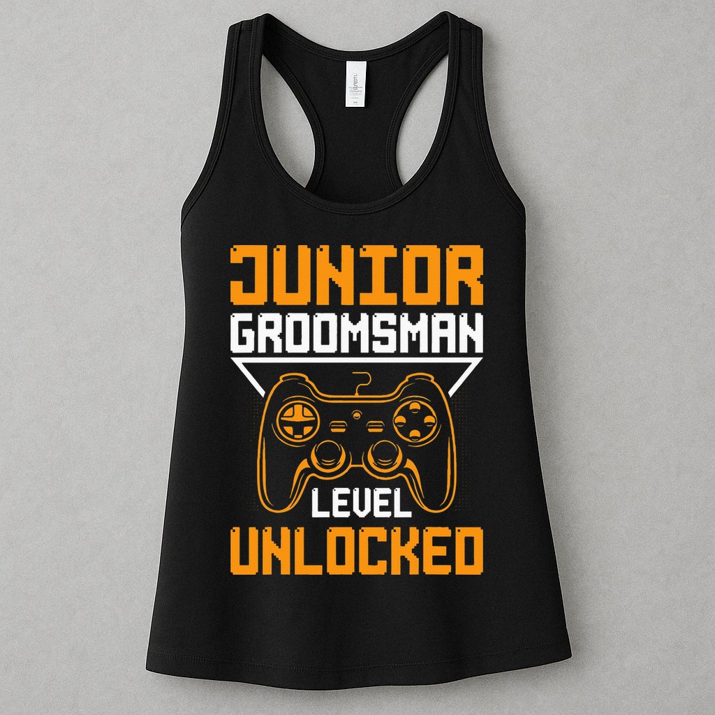 Cute Junior Groomsman Gaming Wedding Party Jr Gift Womens Tank Top