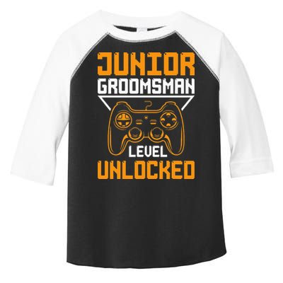 Cute Junior Groomsman Gaming Wedding Party Jr Gift Toddler Fine Jersey T-Shirt