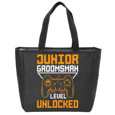 Cute Junior Groomsman Gaming Wedding Party Jr Gift Zip Tote Bag