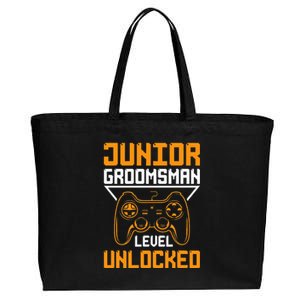 Cute Junior Groomsman Gaming Wedding Party Jr Gift Cotton Canvas Jumbo Tote