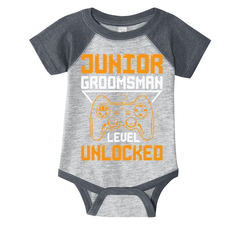 Cute Junior Groomsman Gaming Wedding Party Jr Gift Infant Baby Jersey Bodysuit
