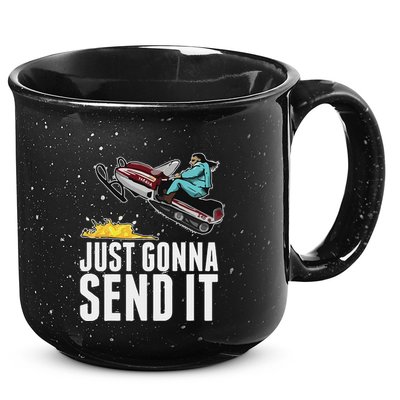 Cool Just Gonna Send It 15oz Campfire Ceramic Mug