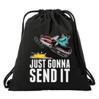 Cool Just Gonna Send It Drawstring Bag