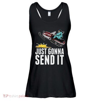 Cool Just Gonna Send It Ladies Essential Flowy Tank