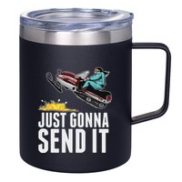 Cool Just Gonna Send It 12oz Stainless Steel Coffee Mug