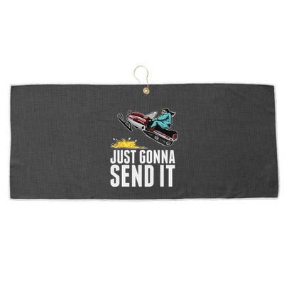 Cool Just Gonna Send It Large Microfiber Waffle Golf Towel