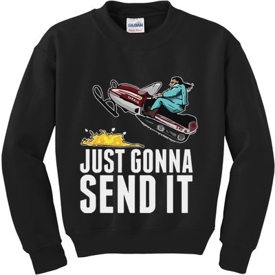 Cool Just Gonna Send It Kids Sweatshirt