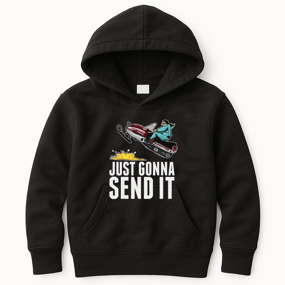 Cool Just Gonna Send It Kids Hoodie