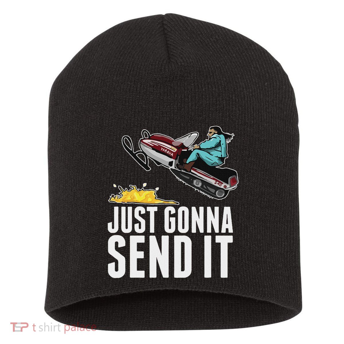 Cool Just Gonna Send It Short Acrylic Beanie
