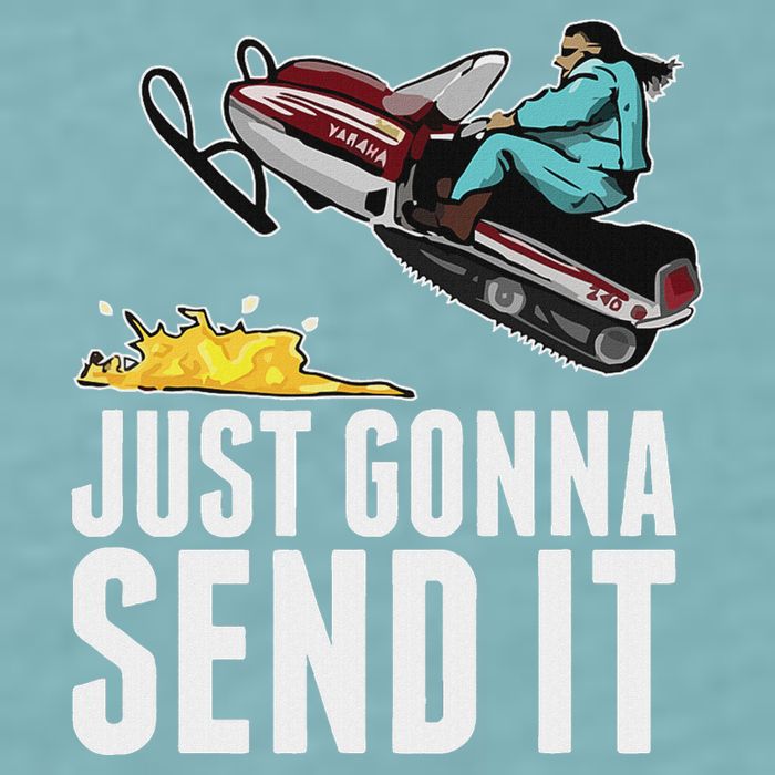 Cool Just Gonna Send It Sueded Cloud Jersey T-Shirt