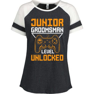 Cute Junior Groomsman Gaming Wedding Party Jr Gift Enza Ladies Jersey Colorblock Tee