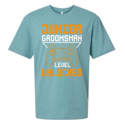 Cute Junior Groomsman Gaming Wedding Party Jr Gift Sueded Cloud Jersey T-Shirt