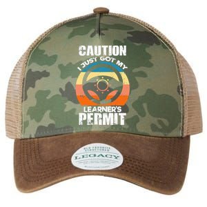 Caution Just Got My LearnerS Permit Apparel For New Drivers Legacy Tie Dye Trucker Hat