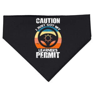 Caution Just Got My LearnerS Permit Apparel For New Drivers USA-Made Doggie Bandana