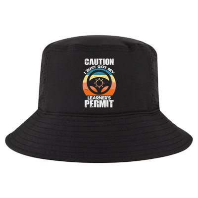 Caution Just Got My LearnerS Permit Apparel For New Drivers Cool Comfort Performance Bucket Hat