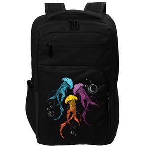 Colorful Jellyfish Gay And Lgbtq Member Gift Impact Tech Backpack