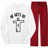 Christian JESUS HE GETS US Long Sleeve Pajama Set