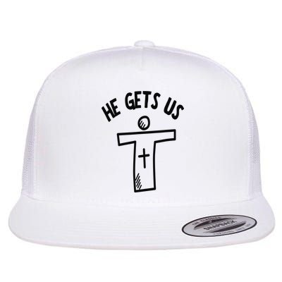 Christian JESUS HE GETS US Flatbill Hat